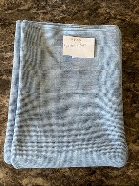 Light Blue Waffle Knit Fabric Panel